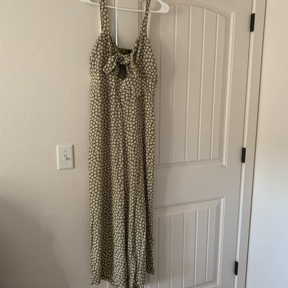 Plumeria Cutout Jumpsuit in Mini Daisy